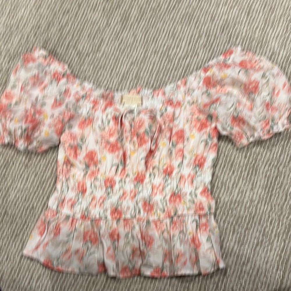 Altar’D State Floral Short Sleeve Top